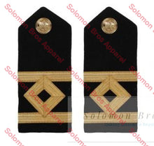 Load image into Gallery viewer, 2nd Officer Hard Epaulettes - Merchant Navy - Solomon Brothers Apparel
