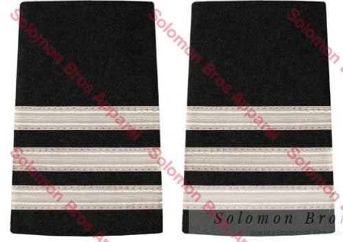 3 Bar Silver Lace Soft Epaulettes - Solomon Brothers Apparel