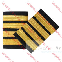 Load image into Gallery viewer, 4 Bar Gold Lace Soft Epaulettes - Solomon Brothers Apparel
