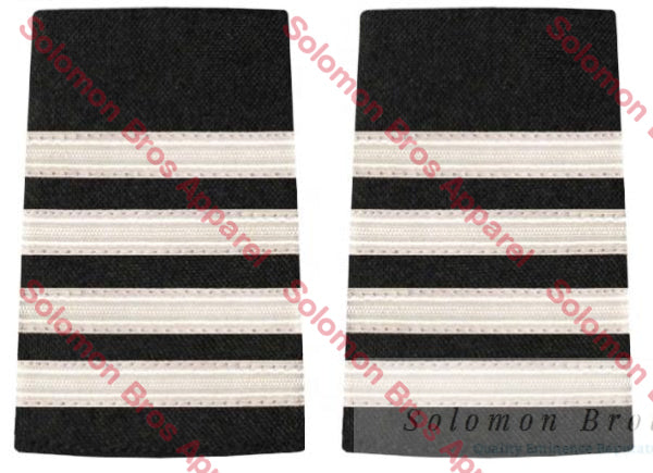 4 Bar Silver Lace Soft Epaulettes - Solomon Brothers Apparel