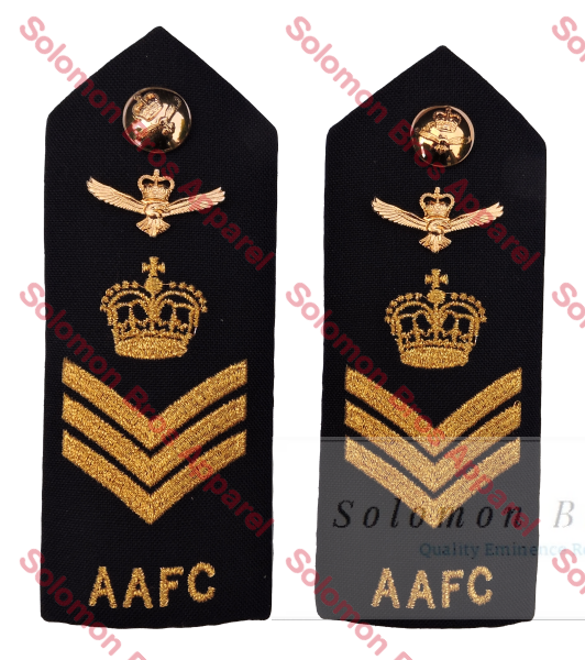 A.a.f.c. Flight Sergeant Shoulder Board Insignia