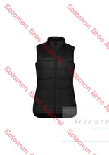 Load image into Gallery viewer, Aerial Ladies Puffer Vest Black / Sm Jackets
