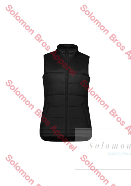 Aerial Ladies Puffer Vest Black / Sm Jackets