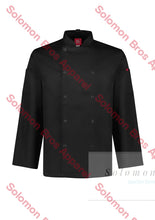 Load image into Gallery viewer, Appetite Vented L/s Chef Jacket Mens Black / Xsm Jackets
