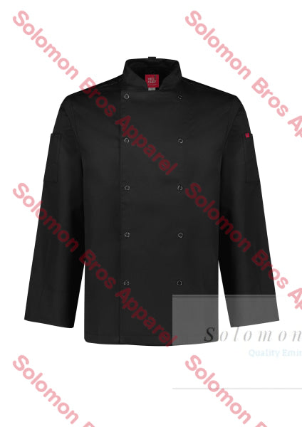 Appetite Vented L/s Chef Jacket Mens Black / Xsm Jackets