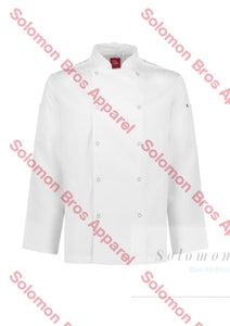 Appetite Vented L/s Chef Jacket Mens White / Xsm Jackets