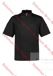 Appetite Vented S/s Chef Jacket Mens Black / Xsm Jackets