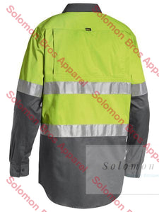 Bisley 2 Tone 3M Taped Cool Hi Vis Lightweight Shirt Long Sleeve - Solomon Brothers Apparel