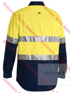 Bisley 2 Tone 3M Taped Cool Hi Vis Lightweight Shirt Long Sleeve - Solomon Brothers Apparel