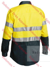 Load image into Gallery viewer, Bisley 2 Tone Hi Vis Shirt 3M Reflective Tape - Long Sleeve - Solomon Brothers Apparel
