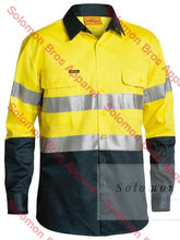 Load image into Gallery viewer, Bisley 2 Tone Hi Vis Shirt 3M Reflective Tape - Long Sleeve - Solomon Brothers Apparel
