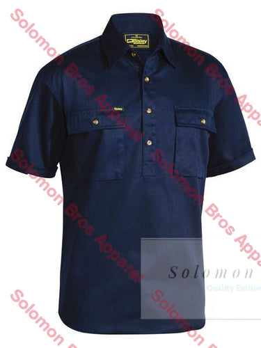 Bisley Closed Front Cotton Drill Shirt S/S - Solomon Brothers Apparel