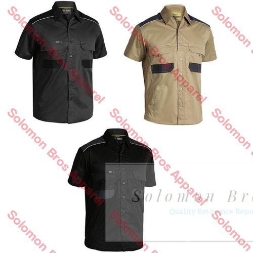 Bisley Flex & Move Mechanical Stretch Shirt - Short Sleeve - Solomon Brothers Apparel