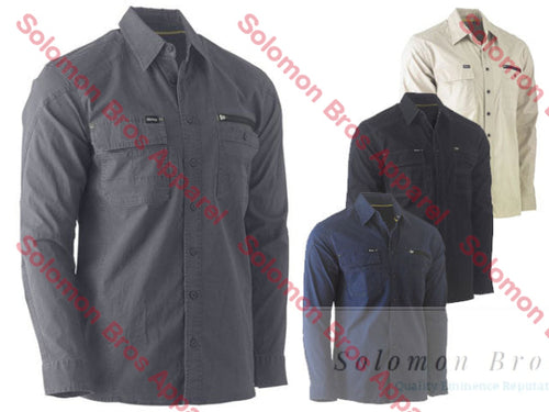 Bisley Flex & Move Utility Work Shirt - Long Sleeve - Solomon Brothers Apparel