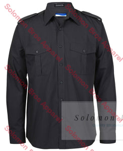 Epaulette Shirt Men’s Long Sleeve - Solomon Brothers Apparel