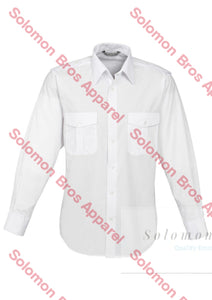 Epaulette Shirt Men’s Long Sleeve - Solomon Brothers Apparel