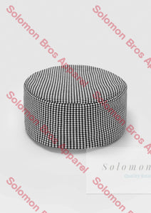 Flat Top Chef Hat Black/white Check Jackets