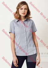 Load image into Gallery viewer, Gem Ladies Short Sleeve Blouse - Solomon Brothers Apparel
