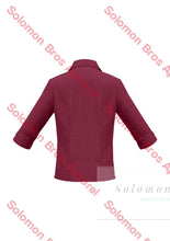 Load image into Gallery viewer, Haven Ladies 3/4 Sleeve Blouse Cherry - Solomon Brothers Apparel
