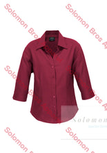 Load image into Gallery viewer, Haven Ladies 3/4 Sleeve Blouse Cherry - Solomon Brothers Apparel
