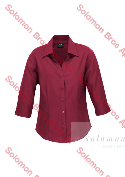 Haven Ladies 3/4 Sleeve Blouse Cherry - Solomon Brothers Apparel