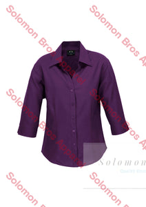 Haven Ladies 3/4 Sleeve Blouse Grape - Solomon Brothers Apparel