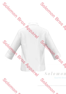 Haven Ladies 3/4 Sleeve Blouse White - Solomon Brothers Apparel