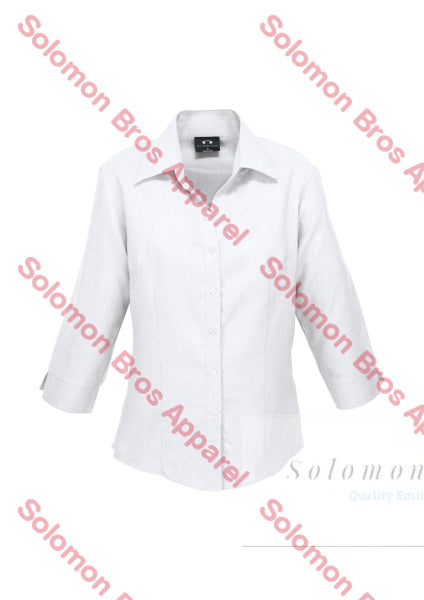 Haven Ladies 3/4 Sleeve Blouse White - Solomon Brothers Apparel