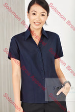 Load image into Gallery viewer, Haven Ladies Short Sleeve Blouse - Solomon Brothers Apparel
