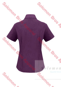 Haven Ladies Short Sleeve Blouse Grape - Solomon Brothers Apparel