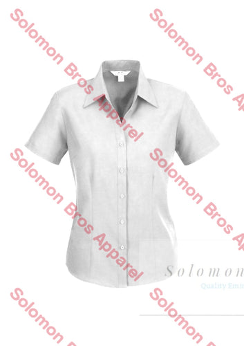 Haven Ladies Short Sleeve Blouse White - Solomon Brothers Apparel