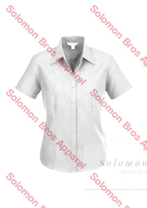 Haven Ladies Short Sleeve Blouse White - Solomon Brothers Apparel