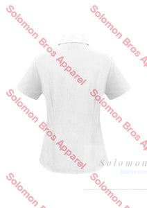 Haven Ladies Short Sleeve Blouse White - Solomon Brothers Apparel