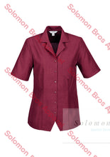 Load image into Gallery viewer, Haven Ladies Short Sleeve Overblouse Cherry - Solomon Brothers Apparel
