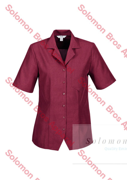 Haven Ladies Short Sleeve Overblouse Cherry - Solomon Brothers Apparel