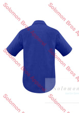 Load image into Gallery viewer, Haven Mens Short Sleeve Shirt Electric Blue - Solomon Brothers Apparel
