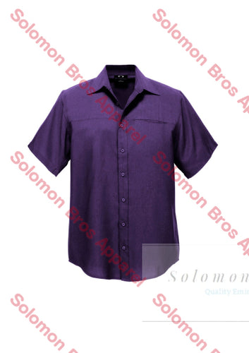 Haven Mens Short Sleeve Shirt Grape - Solomon Brothers Apparel