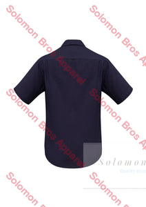 Haven Mens Short Sleeve Shirt Navy - Solomon Brothers Apparel