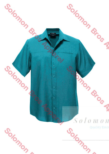 Haven Mens Short Sleeve Shirt Teal - Solomon Brothers Apparel