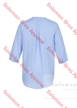 Load image into Gallery viewer, Laura Ladies 3/4 Sleeve Longline Blouse - Solomon Brothers Apparel
