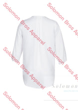 Load image into Gallery viewer, Laura Ladies 3/4 Sleeve Longline Blouse - Solomon Brothers Apparel
