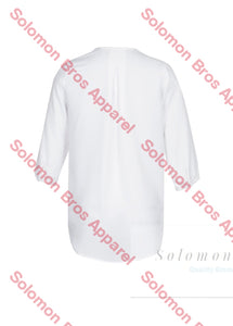 Laura Ladies 3/4 Sleeve Longline Blouse - Solomon Brothers Apparel