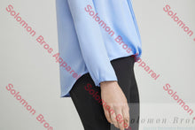 Load image into Gallery viewer, Laura Ladies Long Sleeve Hi-Lo Blouse - Solomon Brothers Apparel
