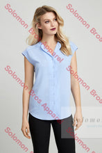 Load image into Gallery viewer, Laura Ladies Short Sleeve Blouse - Solomon Brothers Apparel
