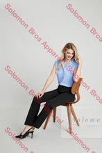 Load image into Gallery viewer, Laura Ladies Short Sleeve Blouse - Solomon Brothers Apparel
