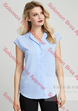 Load image into Gallery viewer, Laura Ladies Short Sleeve Blouse - Solomon Brothers Apparel
