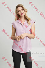 Load image into Gallery viewer, Laura Ladies Short Sleeve Blouse - Solomon Brothers Apparel
