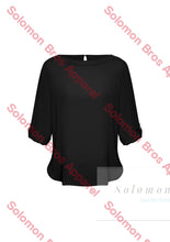 Load image into Gallery viewer, Megan Ladies Boatneck Long Sleeve Blouse - Solomon Brothers Apparel
