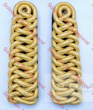 Load image into Gallery viewer, Plaited Shoulder Board Royal Horse Artillery Gold Insignia
