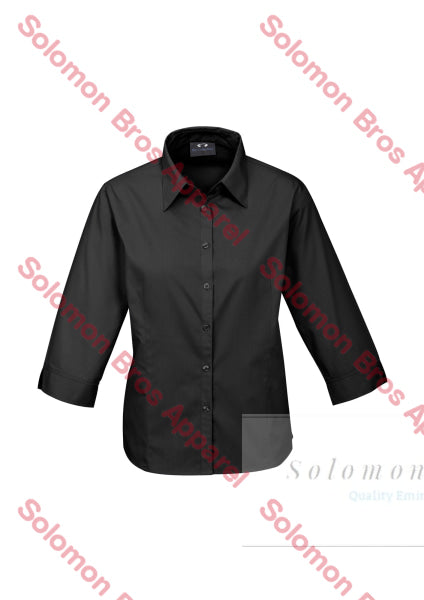 Pure Ladies 3/4 Sleeve Blouse - Solomon Brothers Apparel